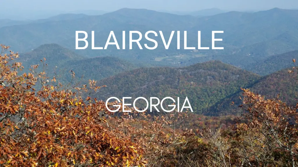Very Small Towns in Georgia - Blairsville